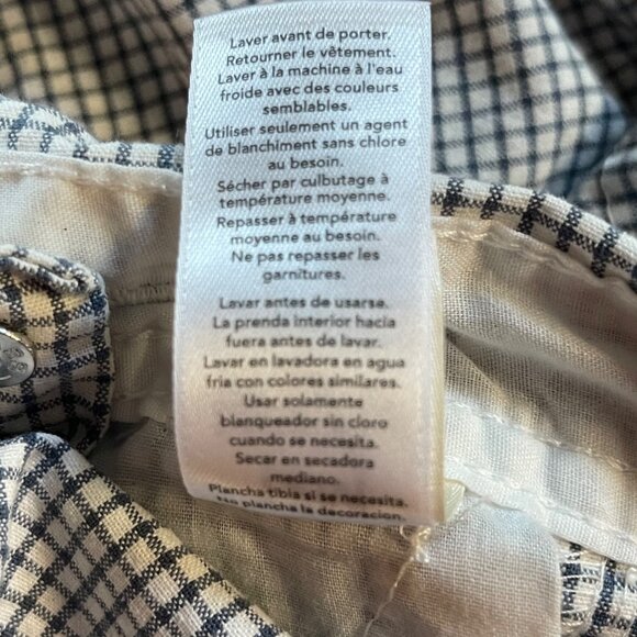 Oshkosh Bgosh Gingham Check Cotton Baby Overalls 12M Classic Unisex Design - Picture 6 of 6